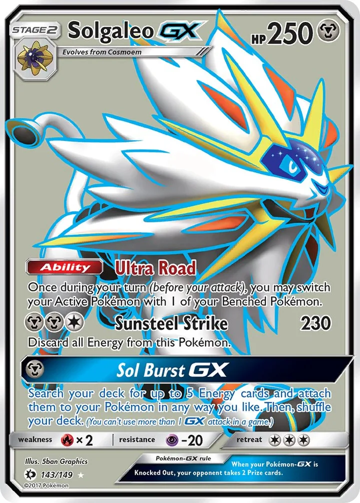 Solgaleo-GX, Sun & Moon 143/149