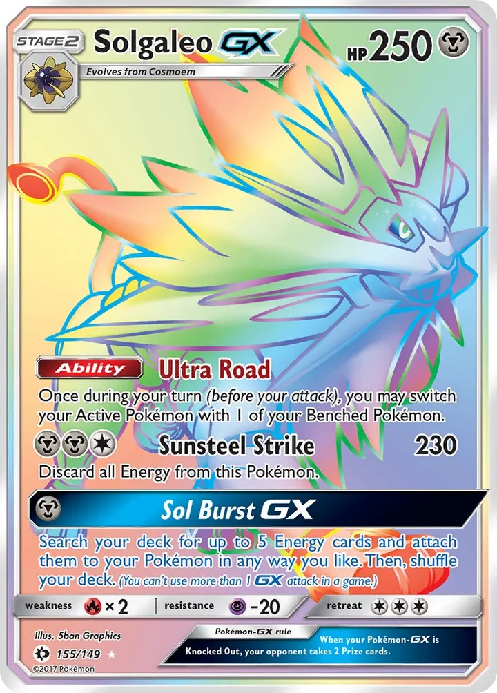 Solgaleo-GX, Sun & Moon 155/149