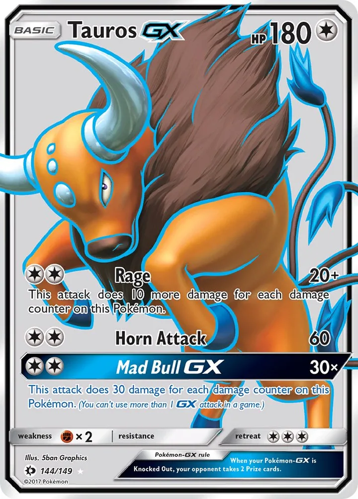 Tauros-GX, Sun & Moon 144/149