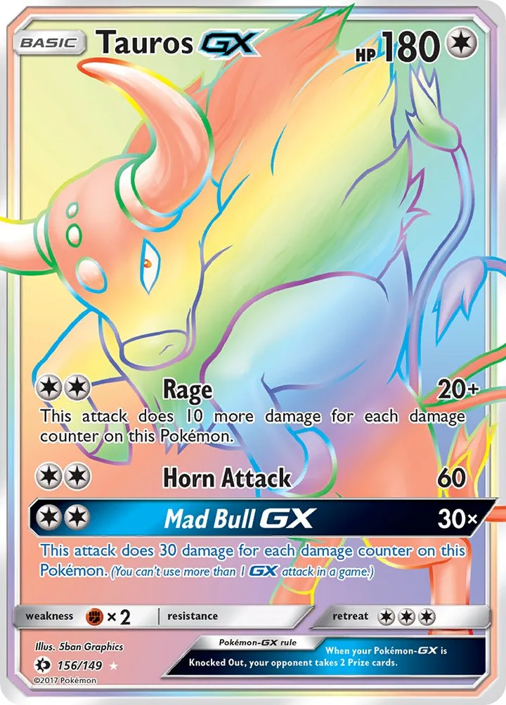 Tauros-GX, Sun & Moon 156/149