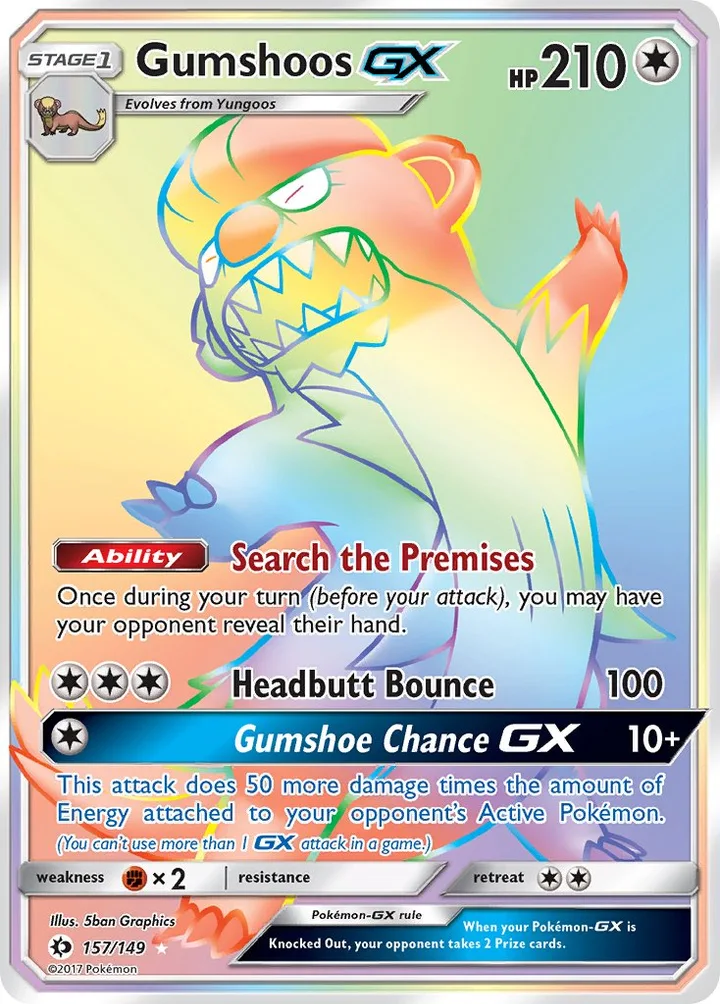 Gumshoos-GX, Sun & Moon 157/149