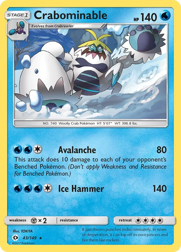 Crabominable, Sun & Moon 43/149