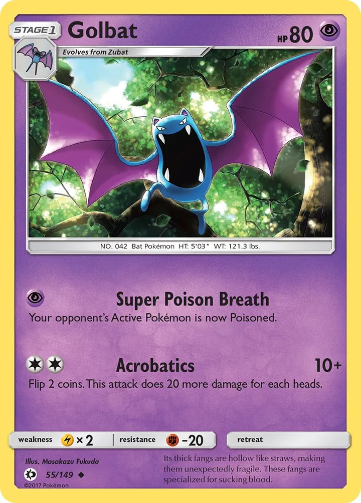Golbat, Sun & Moon 55/149