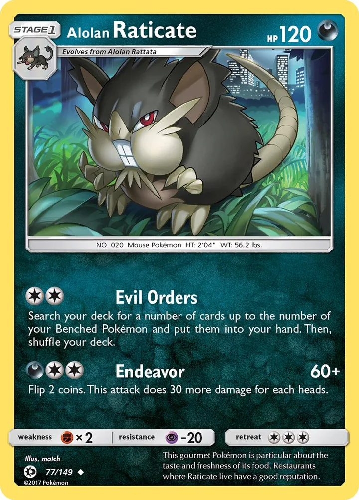Alolan Raticate, Sun & Moon 77/149