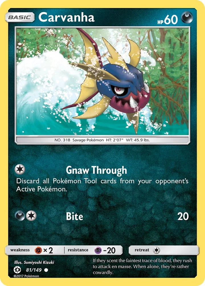 Carvanha, Sun & Moon 81/149