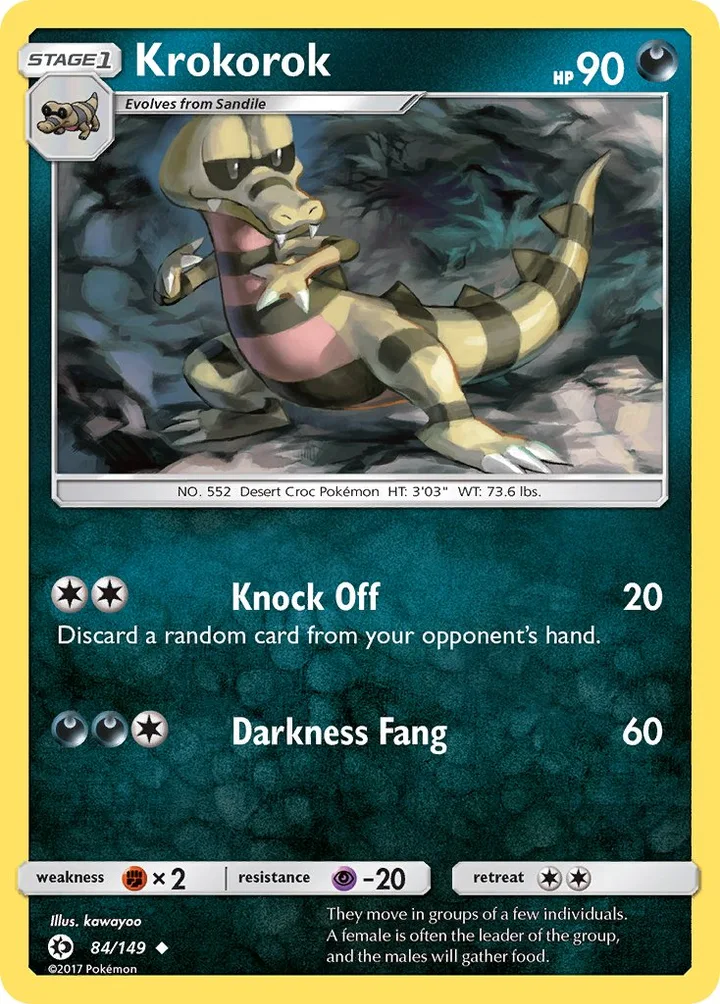 Krokorok, Sun & Moon 84/149
