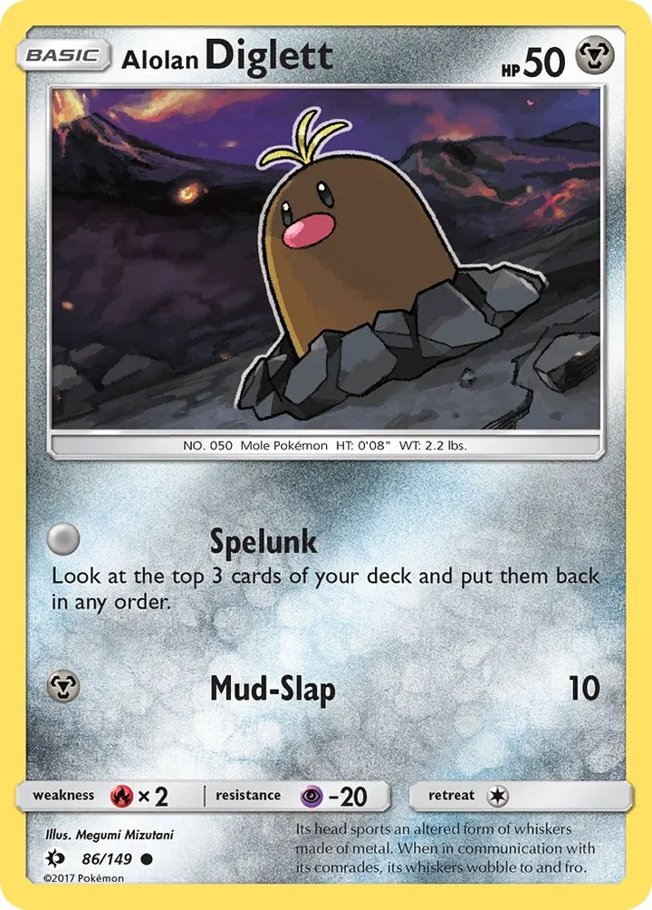 Alolan Diglett, Sun & Moon 86/149