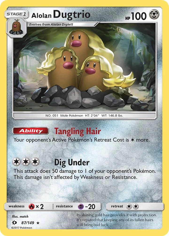 Alolan Dugtrio, Sun & Moon 87/149