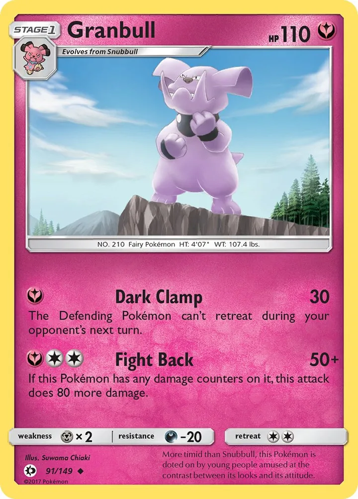Granbull, Sun & Moon 91/149