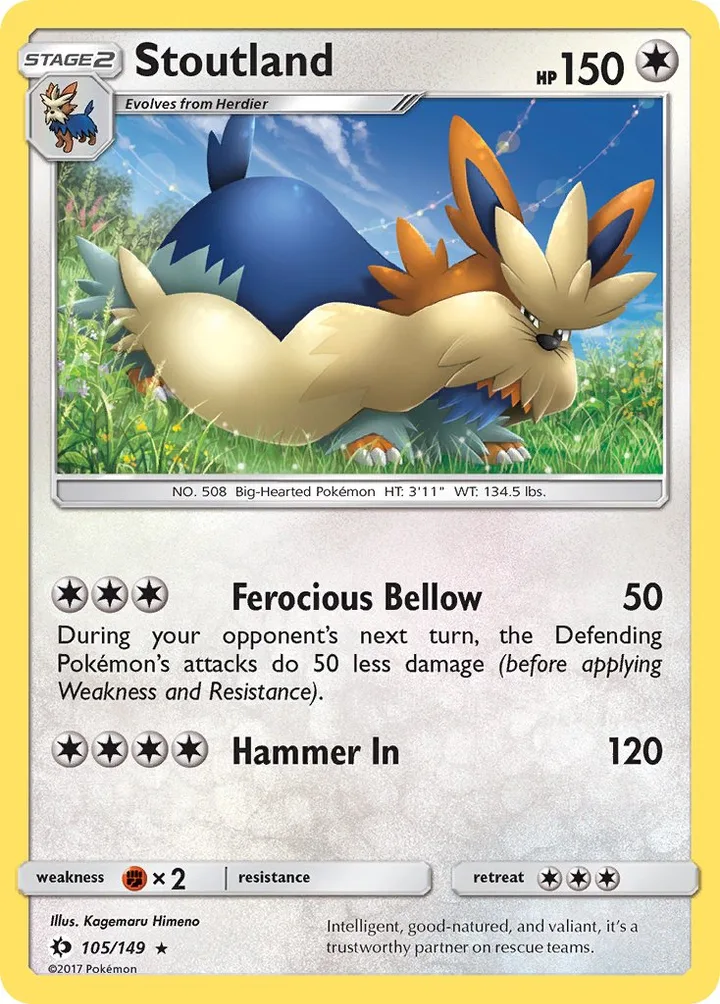 Stoutland, Sun & Moon 105/149