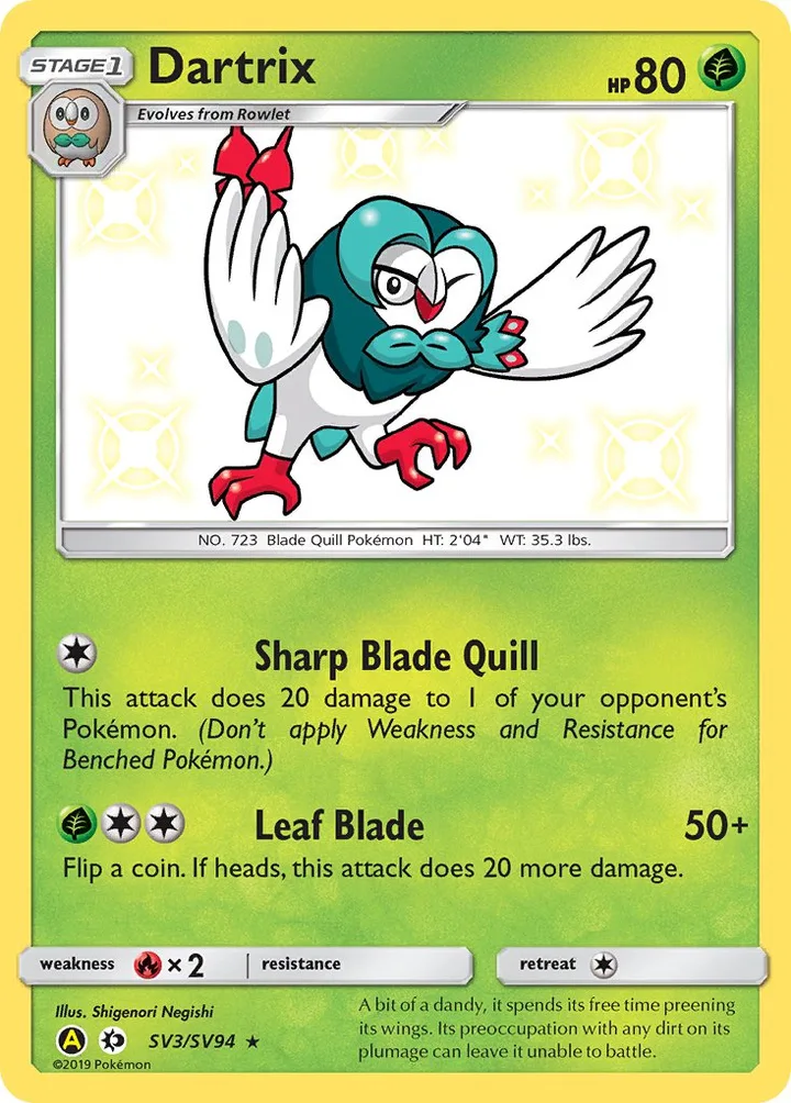Dartrix, Hidden Fates SV3/SV94