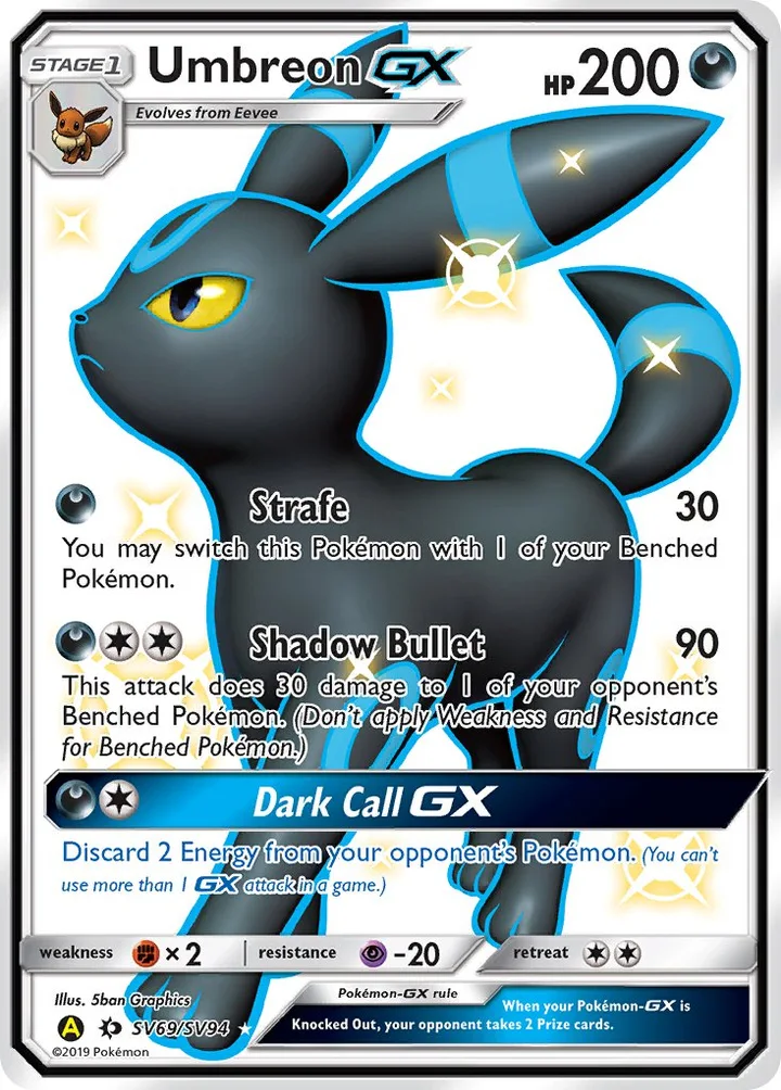 Umbreon-GX, Hidden Fates SV69/SV94