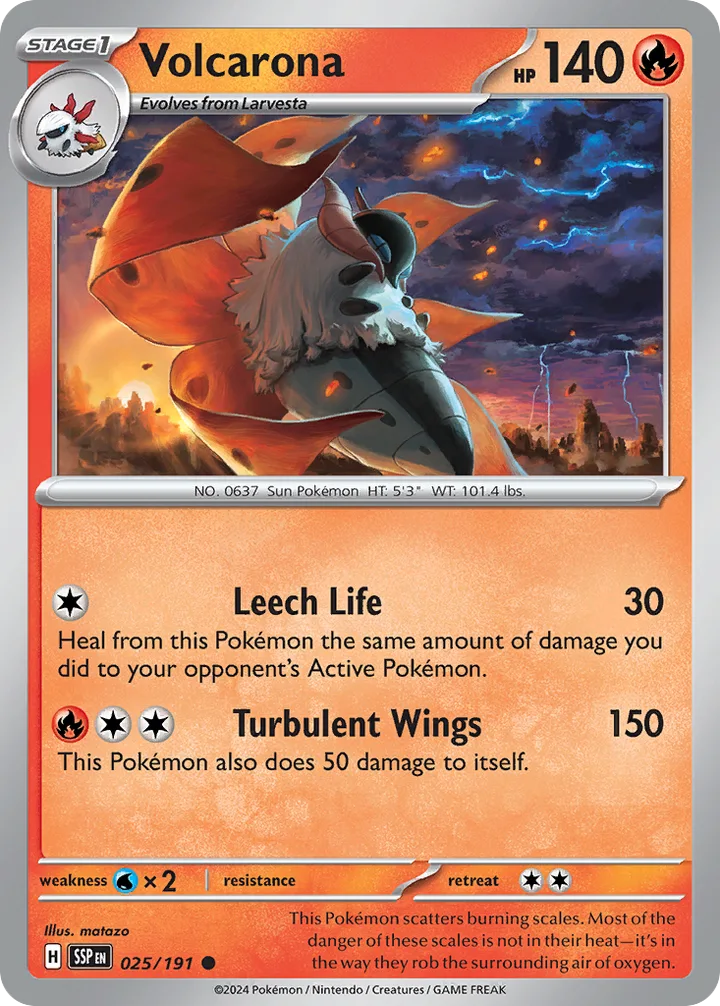 Volcarona, Surging Sparks 025/191