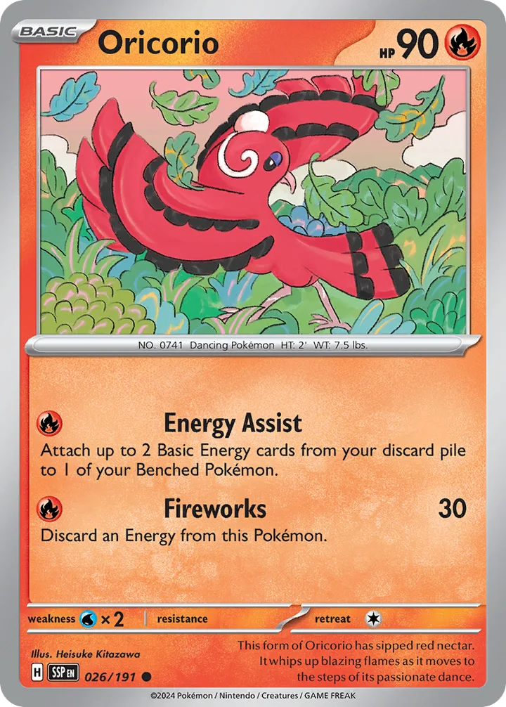 Oricorio, Surging Sparks 026/191