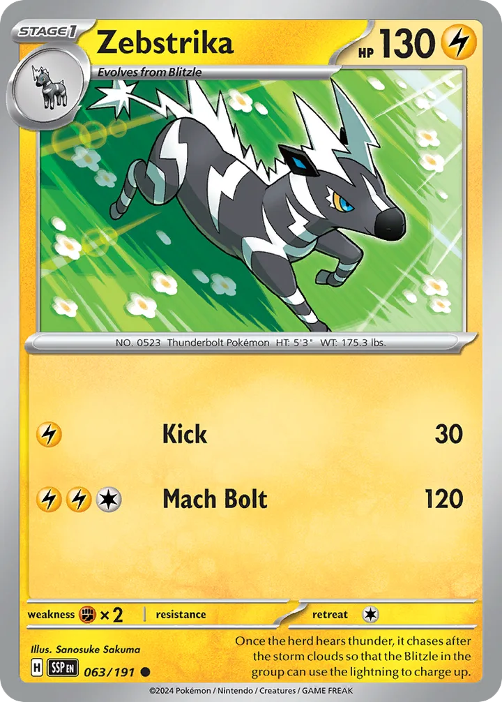 Zebstrika, Surging Sparks 063/191