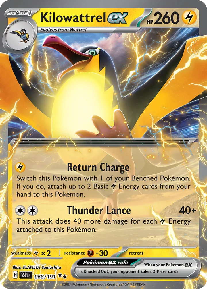 Kilowattrel ex, Surging Sparks 068/191