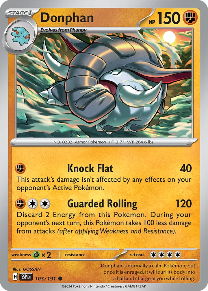 Donphan, Surging Sparks 103/191