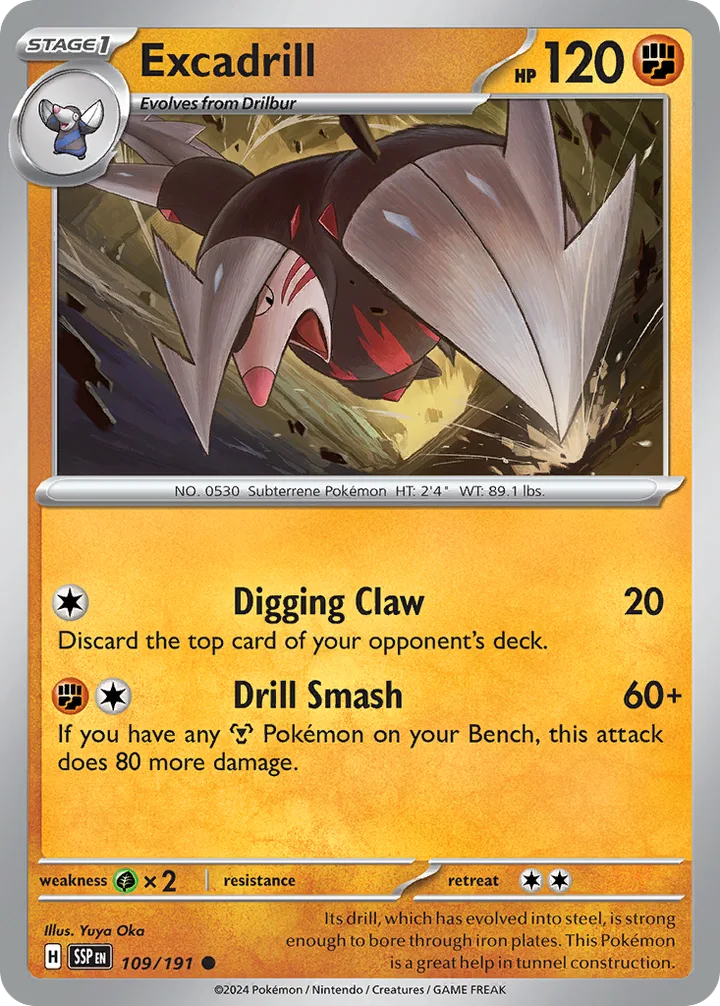 Excadrill, Surging Sparks 109/191