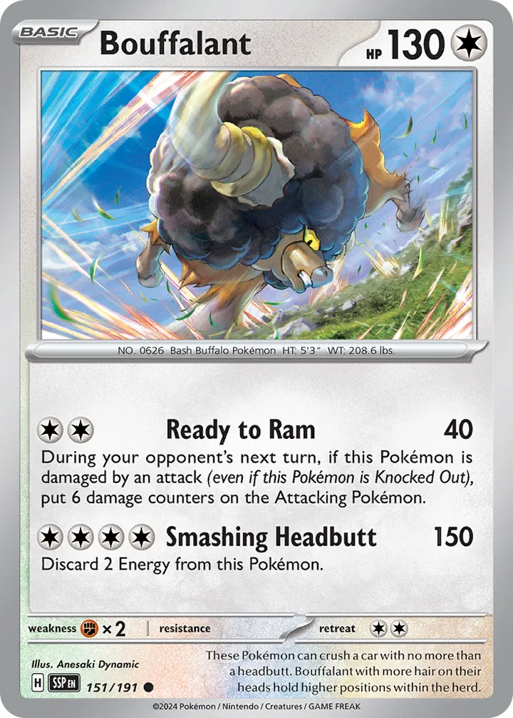 Bouffalant, Surging Sparks 151/191