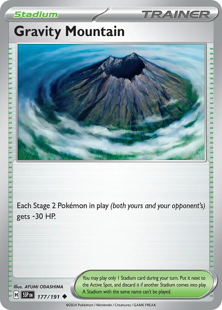 Gravity Mountain, Surging Sparks 177/191