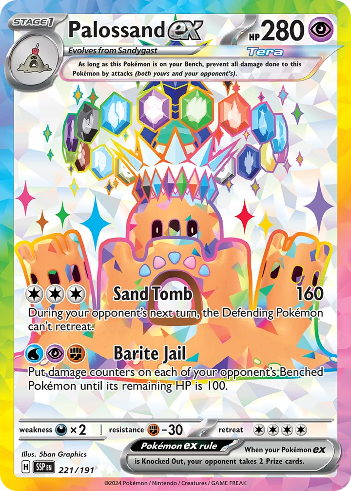 Palossand ex, Surging Sparks 221/191