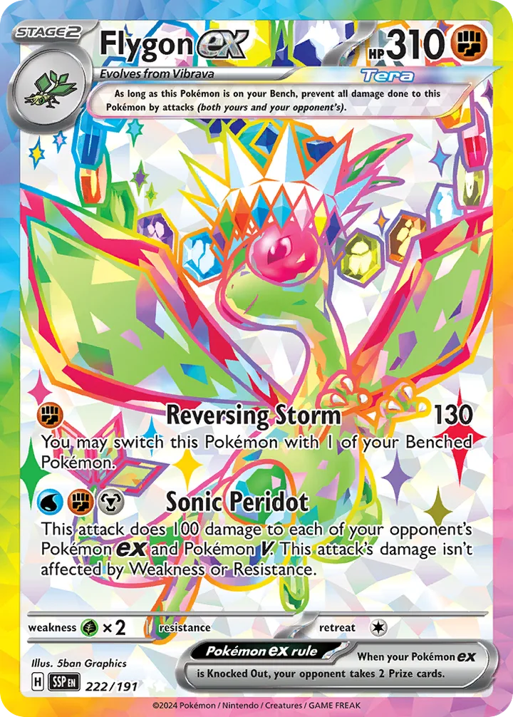 Flygon ex, Surging Sparks 222/191