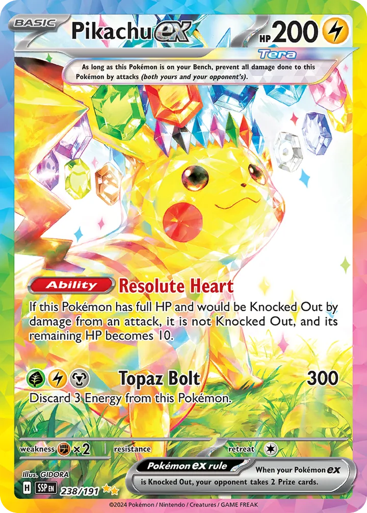 Pikachu ex, Surging Sparks 238/191