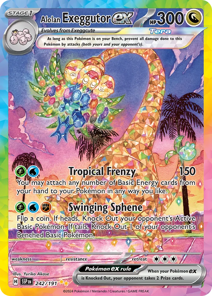 Alolan Exeggutor ex, Surging Sparks 242/191