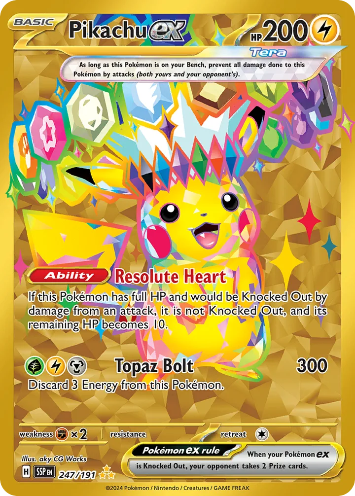 Pikachu ex, Surging Sparks 247/191