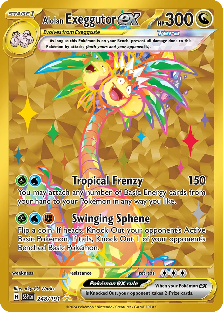 Alolan Exeggutor ex, Surging Sparks 248/191