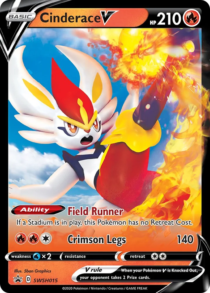Cinderace V, Sword & Shield Promos SWSH015