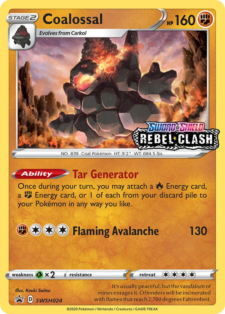 Coalossal, Sword & Shield Promos SWSH024