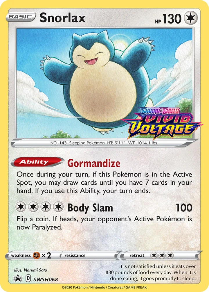 Snorlax, Sword & Shield Promos SWSH068