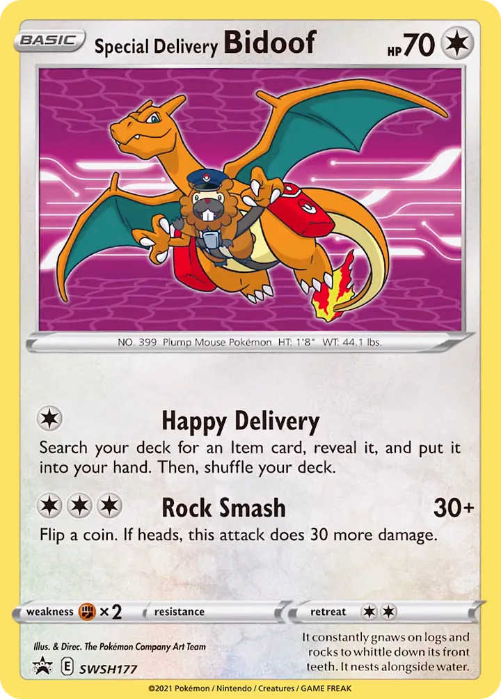 Special Delivery Bidoof, Sword & Shield Promos SWSH177