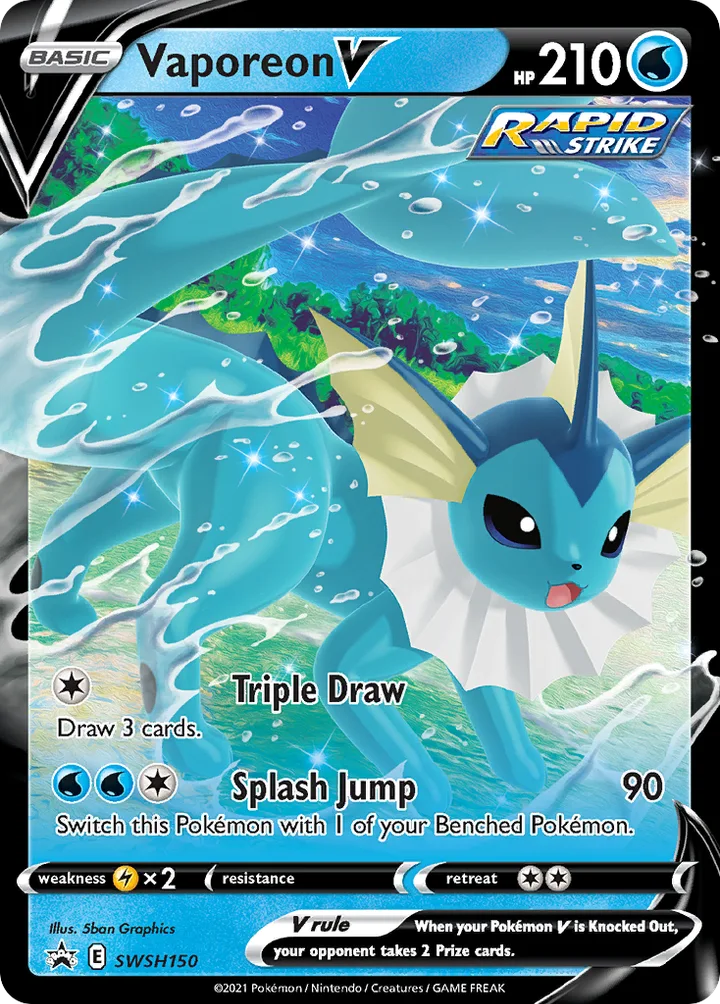 Vaporeon V, Sword & Shield Promos SWSH150