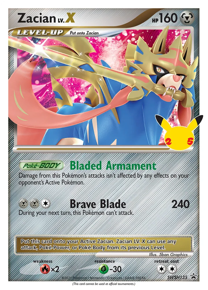 Zacian LV.X, Sword & Shield Promos SWSH135
