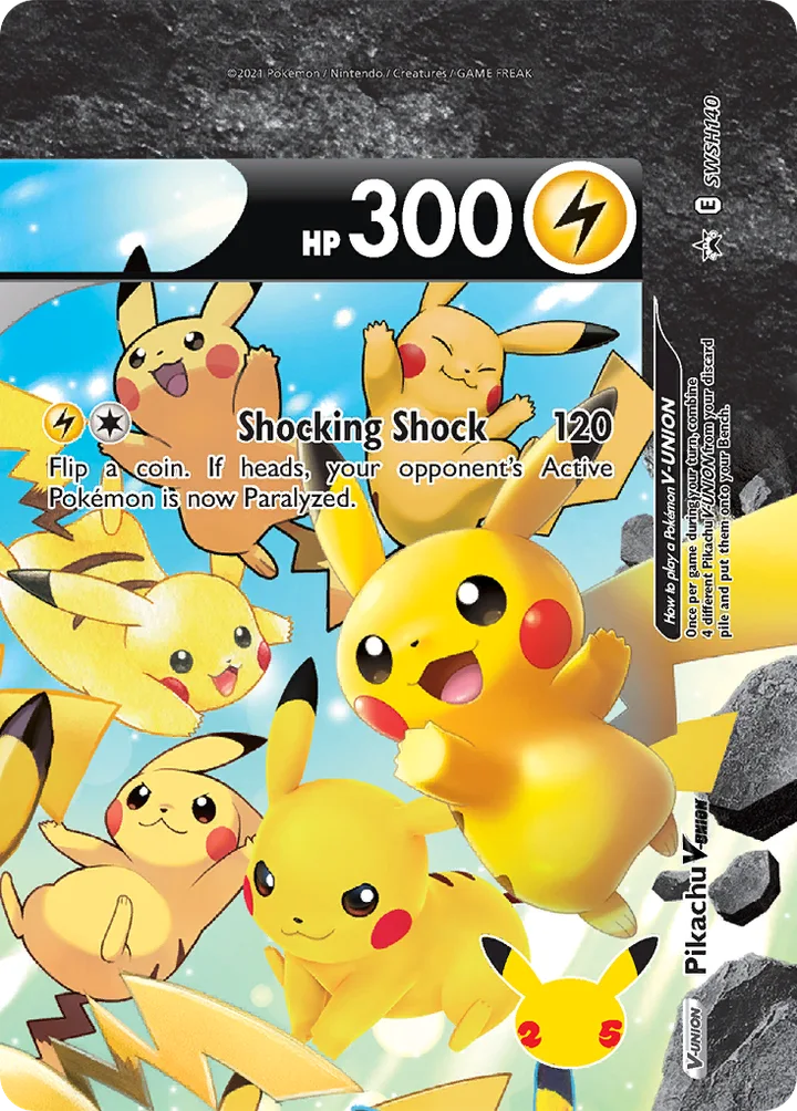Pikachu V-UNION, Sword & Shield Promos SWSH140