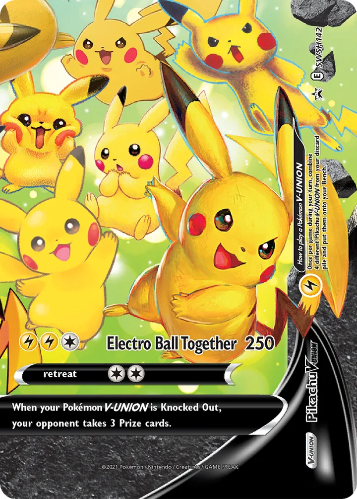 Pikachu V-UNION, Sword & Shield Promos SWSH142