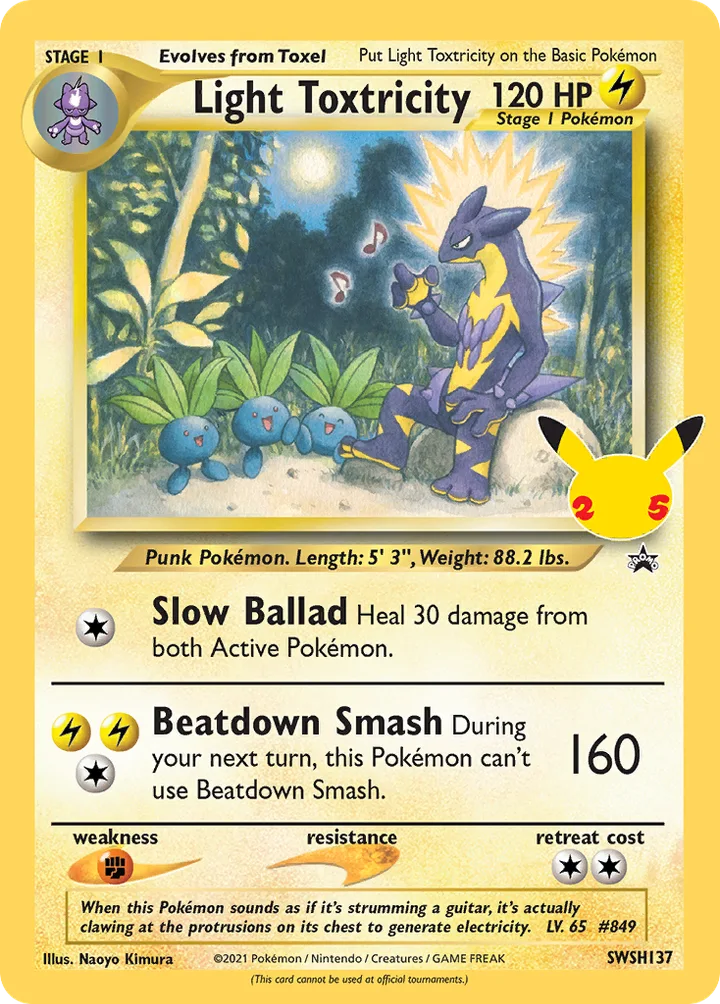 Light Toxtricity, Sword & Shield Promos SWSH137