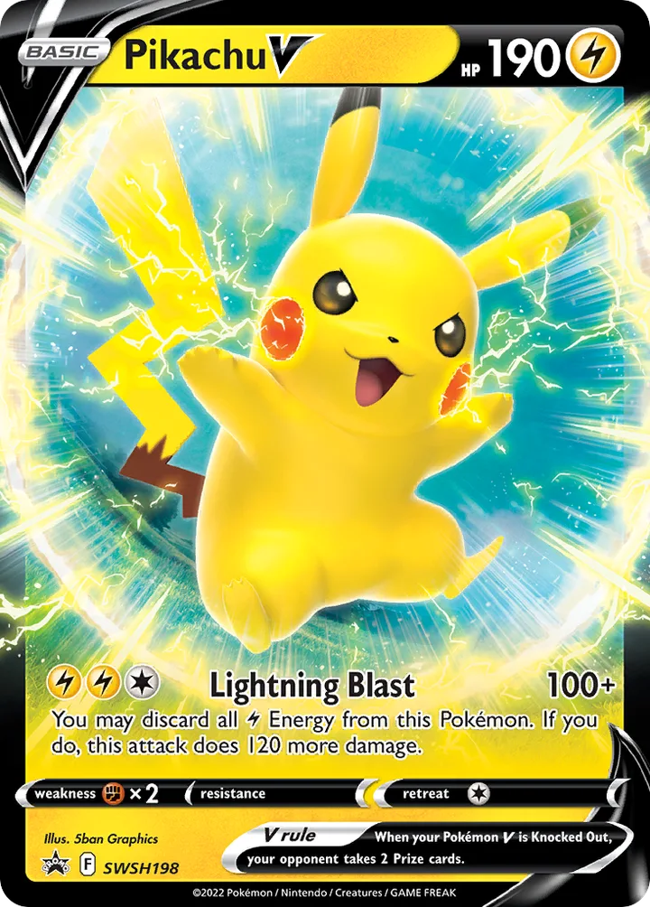 Pikachu V, Sword & Shield Promos SWSH198