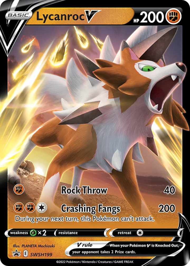Lycanroc V, Sword & Shield Promos SWSH199