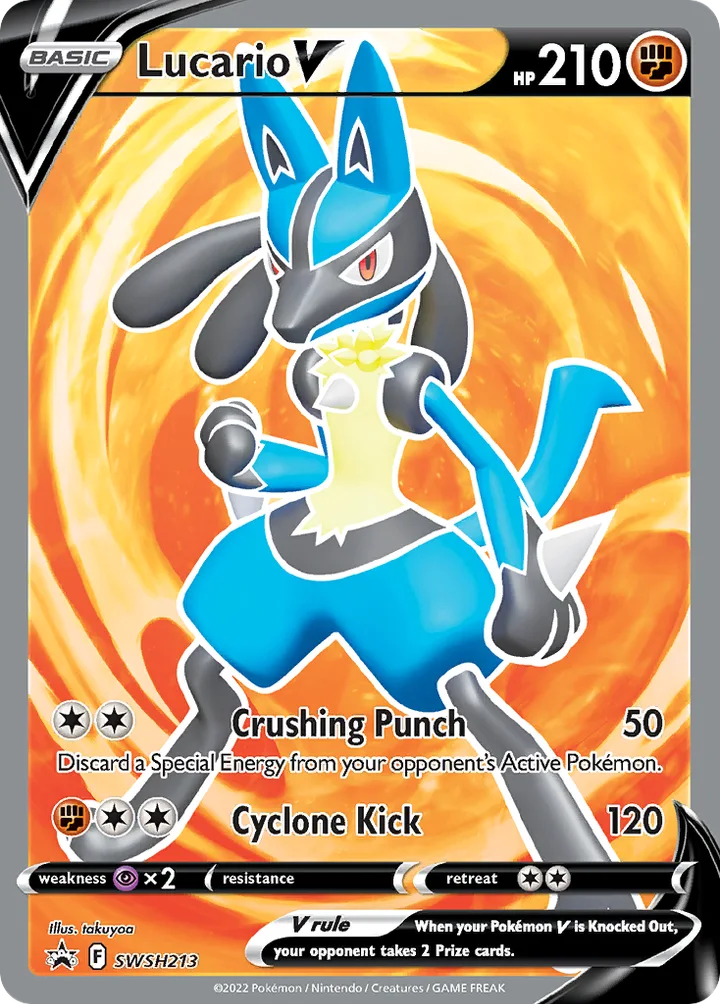 Lucario V, Sword & Shield Promos SWSH213