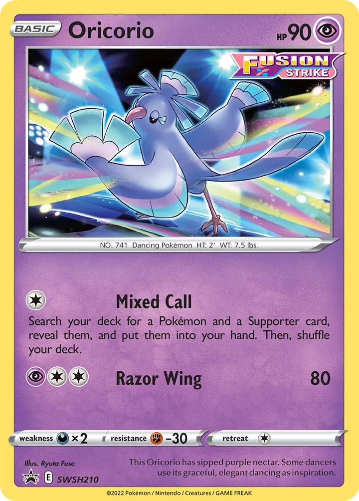 Oricorio, Sword & Shield Promos SWSH210