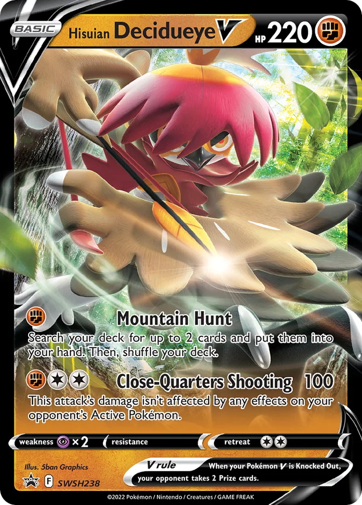 Hisuian Decidueye V, Sword & Shield Promos SWSH238