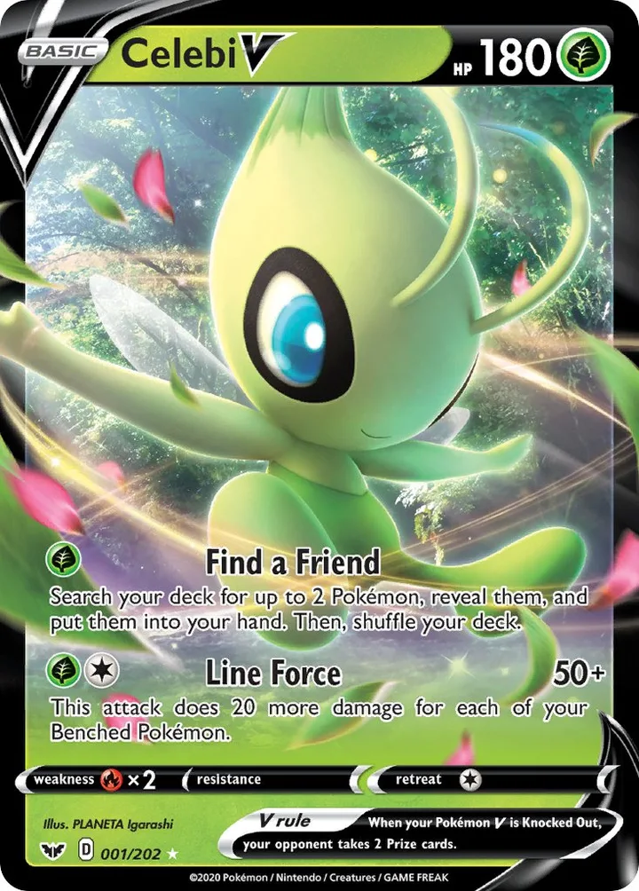 Celebi V, Sword & Shield 001/202