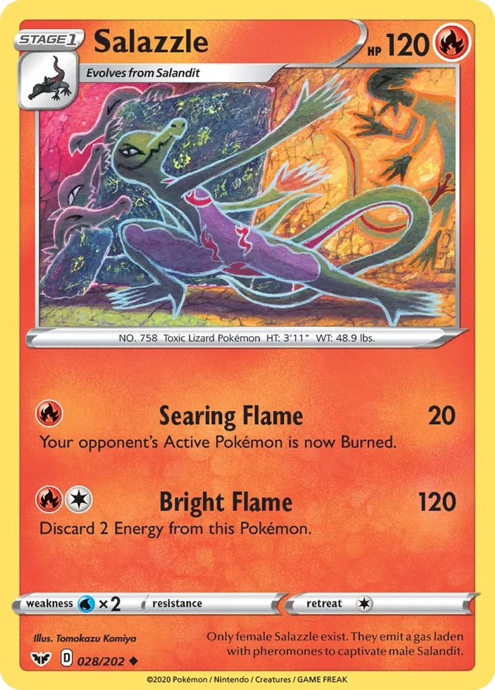 Salazzle, Sword & Shield 028/202