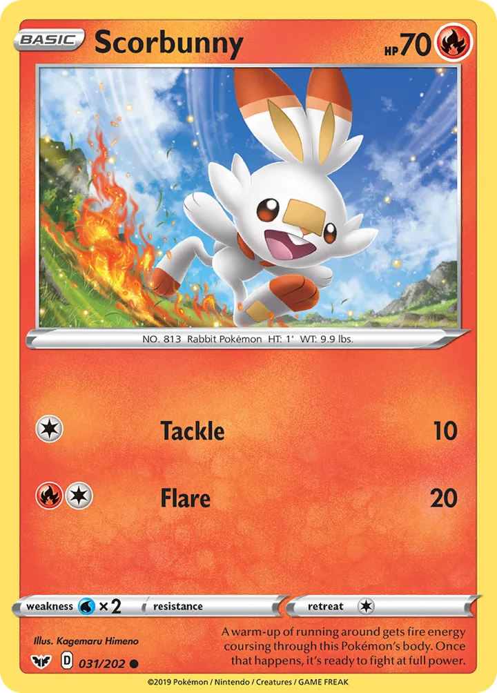 Scorbunny, Sword & Shield 031/202
