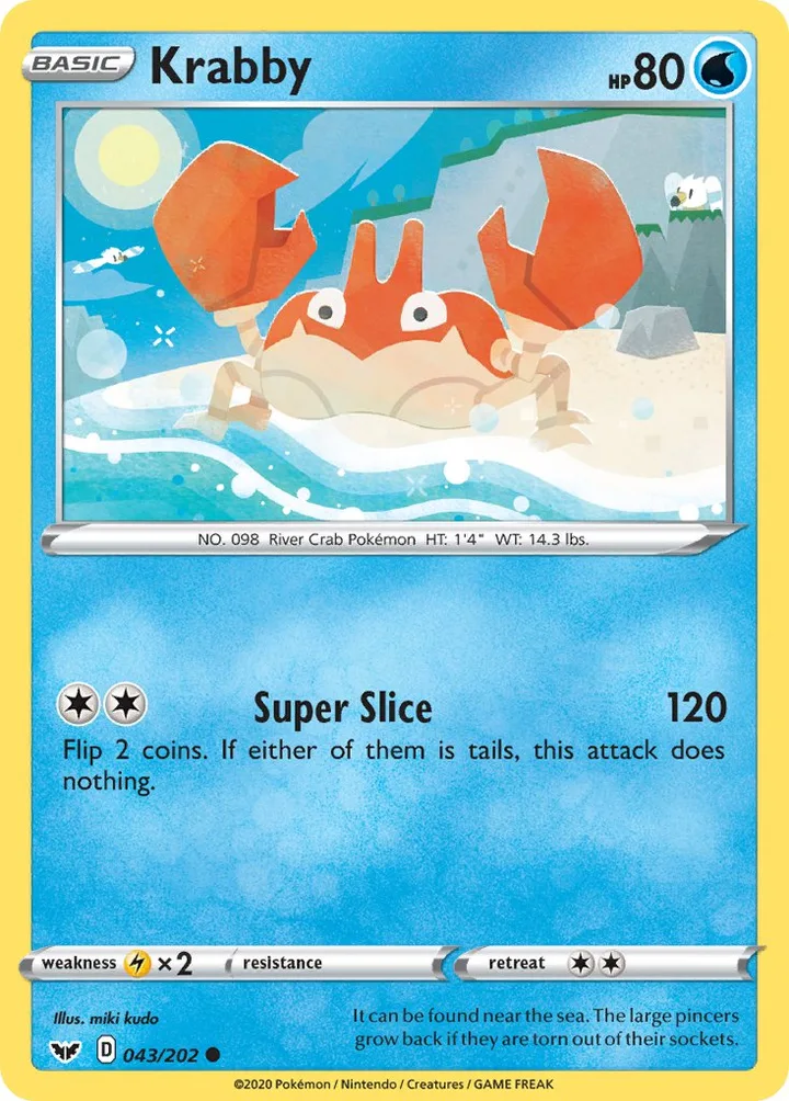 Krabby, Sword & Shield 043/202