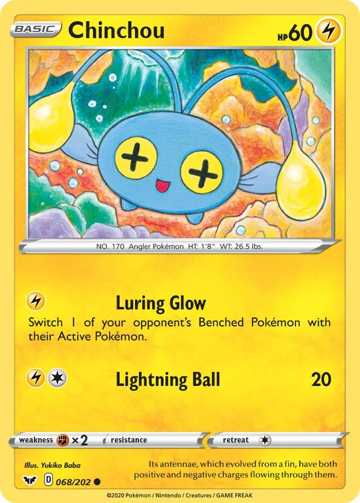 Chinchou, Sword & Shield 068/202