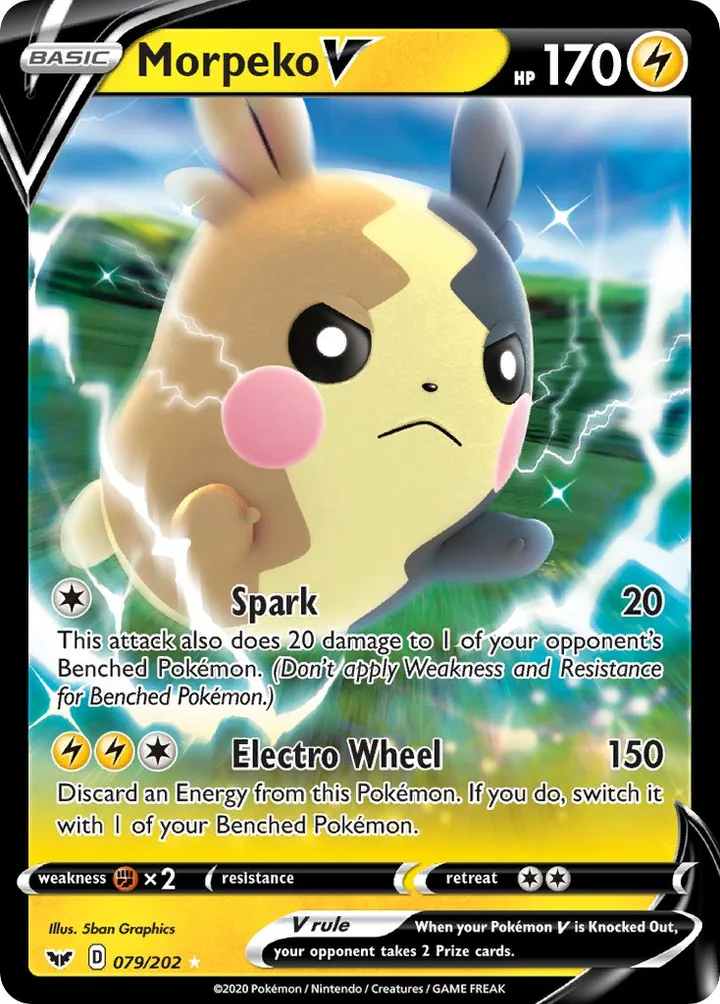 Morpeko V, Sword & Shield 079/202